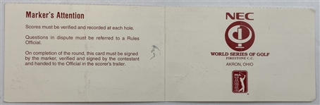 Mize, Baker Finch, Floyd & Seven Others Signed World Series & Energizer Senior Official Scorecards
