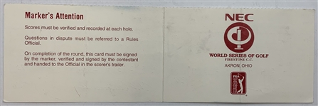 Mize, Baker Finch, Floyd & Seven Others Signed World Series & Energizer Senior Official Scorecards
