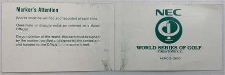 Mize, Baker Finch, Floyd & Seven Others Signed World Series & Energizer Senior Official Scorecards