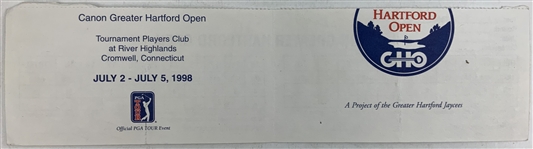 Singh, Crenshaw, O'Meara & Seven Others Signed Greater Hartford, Phoenix Open, Tour Champ & Templeton Shark Official Scorecards