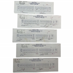 Singh, Furyk, Azinger & Seven Others Signed 1995-1998 Official Scorecards