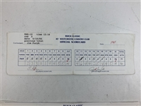 Singh, Furyk, Azinger & Seven Others Signed 1995-1998 Official Scorecards