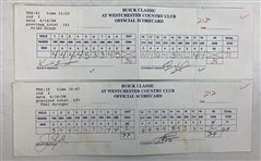 Singh, Furyk, Azinger & Seven Others Signed 1995-1998 Official Scorecards