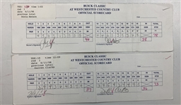 Singh, Furyk, Azinger & Seven Others Signed 1995-1998 Official Scorecards