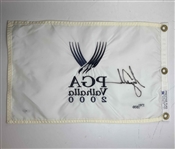 Tiger Woods Signed 2000 PGA Championship Valhalla Ltd Ed 174/500 Embroidered Flag UDA