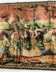 Walter Hagen's Spanish Scene Tapestry Wall Hanging Rug from Estate