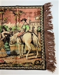 Walter Hagen's Spanish Scene Tapestry Wall Hanging Rug from Estate