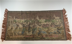 Walter Hagen's Spanish Scene Tapestry Wall Hanging Rug from Estate