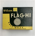 Two Vintage Empty Golf Ball Boxes, Wilson Flag-Hi and North British Twin-Dot
