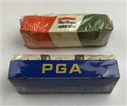 A Collection of 12 Vintage Golf Balls in Original Sleeves Including U.S. Royal Special, Wilson, MacGregor, and PGA