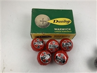 Collection of 19 Vintage Wrapped Golf Balls Including Dunlop, Slazenger, and Penfold