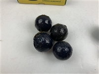Collection of 19 Vintage Wrapped Golf Balls Including Dunlop, Slazenger, and Penfold
