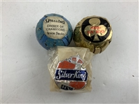 Collection of 19 Vintage Wrapped Golf Balls Including Dunlop, Slazenger, and Penfold