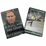 Ben Crenshaw & Billy Casper Signed Two Golf Memoirs. Doubleday and Skyhorse, 2001-2012. First Editions JSA ALOA
