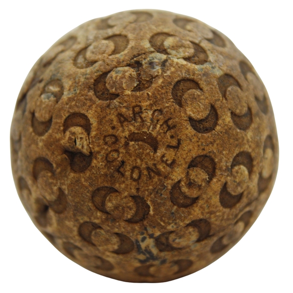 Vintage St. Mungo Arch Colonel Golf Ball w/Impressed Crescent Moons