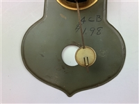 Vintage Lux Clock Manufacturing Co. Golf Theme Lithographed Metal Pendulet Wall Clock