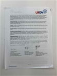 Jon Rahm's 2016 US Open Player Issued Registration Materials Grouping
