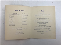 1951 Ryder Cup Victory Dinner Pinehurst Country Club Program Menu 