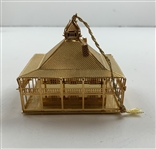 Masters Tournament Augusta National Clubhouse Gold-Toned Ornament with Original Packaging