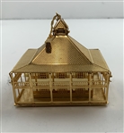 Masters Tournament Augusta National Clubhouse Gold-Toned Ornament with Original Packaging