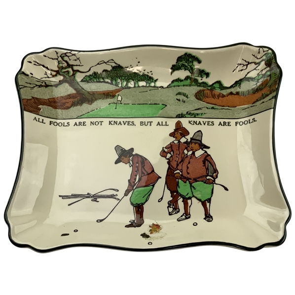 Royal Doulton Golf Series Ware Rectangular Ceramic Tray