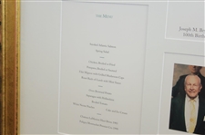 Multi-Signed Augusta National GC 1994 100th Birthday Celebration Dinner Menu for Ike Grainger & Joe Bryan