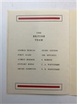 1929 Ryder Cup Commemorative Reprint Dinner Menu and Program Moortown Golf Club