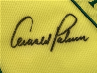 Arnold Palmer Signed Undated Masters Tournament Embroidered Flag JSA ALOA