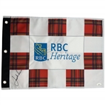 Jordan Spieth Signed RBC Heritage Golf Pin Flag JSA #CA86331
