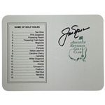 Jack Nicklaus Signed Augusta National Scorecard JSA ALOA
