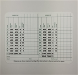 Jack Nicklaus Signed Augusta National Scorecard JSA ALOA