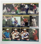 Large Collection of (65) Signed 1991 Pro Set PGA Tour Golf Cards JSA ALOA