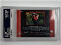2013 Upper Deck Tiger Woods Master Collection Championship Gear Relics #CG-7 PSA 6 18/25