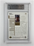 2002 Upper Deck SP Authentic Tiger Woods Ambassadors Golf SP Limited /100 #66 BGS 9 Mint