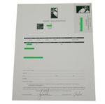 Champ Tiger Woods Signed 2005 The Lodge Torrey Pines Guest Registration Under Alias Buick Invitational PSA DNA
