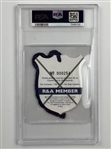 2005 British Open R&A Member Clubhouse Pass Tiger Woods 10th Major Win PSA 8 NM-MT