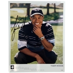 1997 Tiger Woods Signed IMG Rookie Promotion Photo JSA ALOA