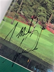 Tiger Woods Signed 1997 Masters Journal w/Pairing Sheet Set JSA ALOA