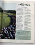 Tiger Woods Signed 1997 Masters Journal w/Pairing Sheet Set JSA ALOA