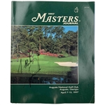 Tiger Woods Signed 1997 Masters Journal w/Pairing Sheet Set JSA ALOA