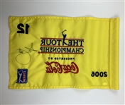 Adam Scott Signed 2006 The Tour Championship Event Used Golf Pin Flag Hole 12 JSA #CM67225
