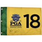 Jason Day Signed 2015 PGA Championship at Whistling Straits Flag JSA ALOA