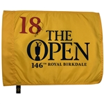 Jordan Spieth Signed 2017 Open Championship at Royal Birkdale Flag JSA ALOA