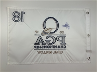Justin Thomas Signed 2017 PGA Championship Flag JSA ALOA