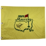 Angel Cabrera Signed 2009 Masters Tournament Embroidered Flag JSA ALOA