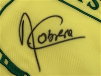 Angel Cabrera Signed 2009 Masters Tournament Embroidered Flag JSA ALOA