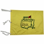 Phil Mickelson Signed 2010 Masters Tournament Embroidered Flag JSA ALOA