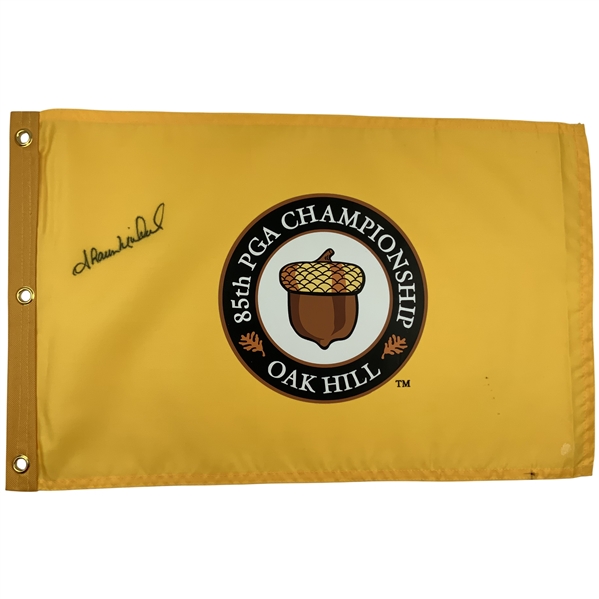Shaun Micheel Signed 2003 85th PGA Championship at Oak Hill Flag JSA ALOA