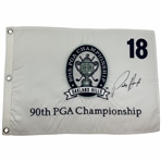 Padraig Harrington Signed 2008 PGA Championship at Oakland Hills Flag JSA ALOA