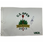 Justin Rose Signed 2013 US Open at Merion Flag JSA ALOA